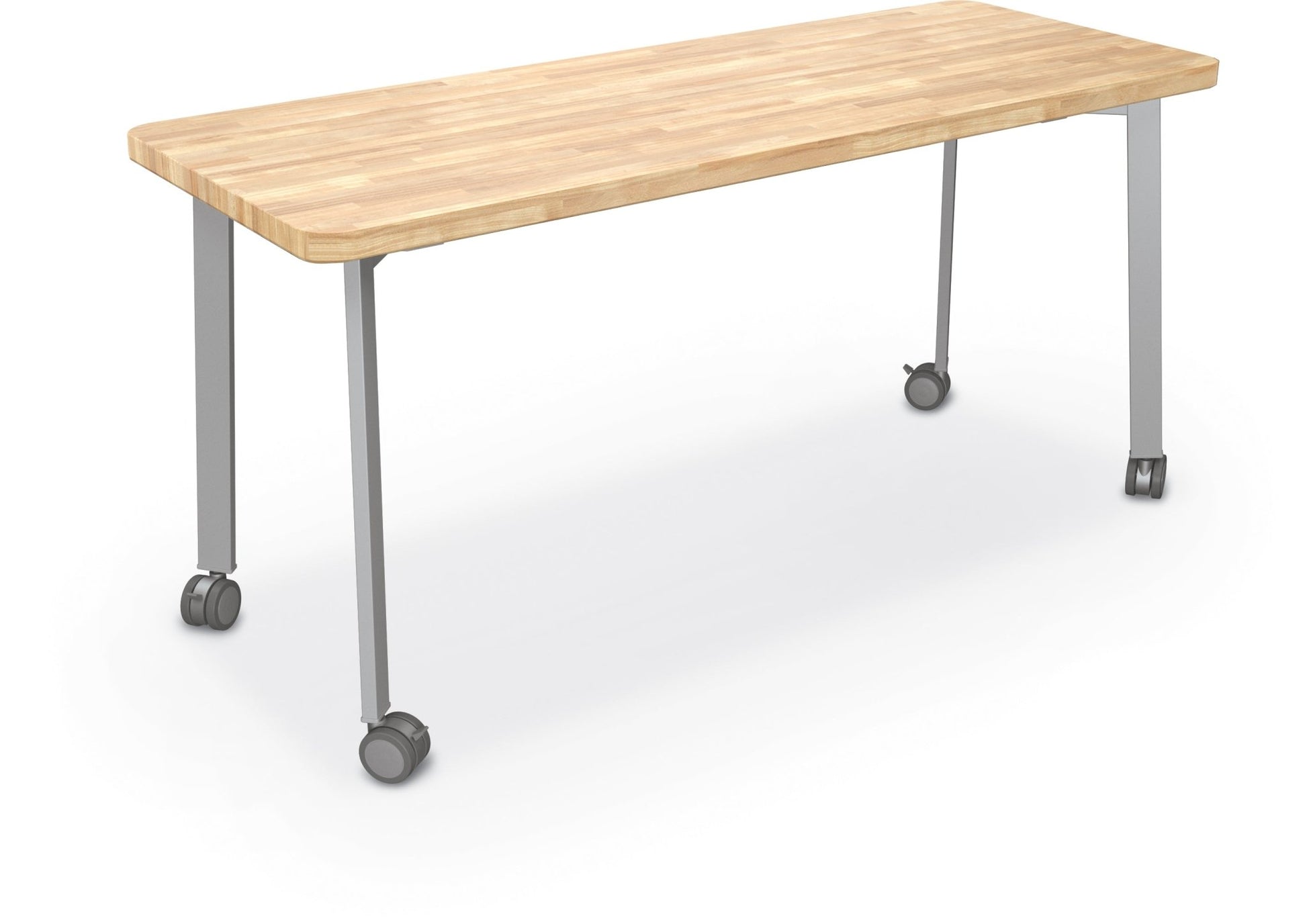 Mooreco Akt Table – 24"D x 60"W Rectangle, Laminate or Butcher Block Top , Fixed Height Available in 29"H, 36"H, or 42"H - SchoolOutlet