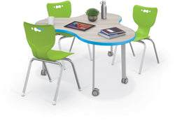 Mooreco Akt Table – Amoeba, Laminate Top, 29" Height