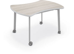 Mooreco Akt Table – Quad, Laminate Top, Fixed Height Available in 29"H, 36"H, or 42"H
