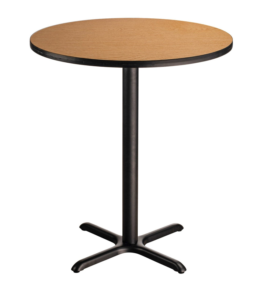 NPS CT12424XB - NPS Cafe Table, 24" Round, "X" Base, 42" Height (National Public Seating NPS-CT12424XB) - SchoolOutlet