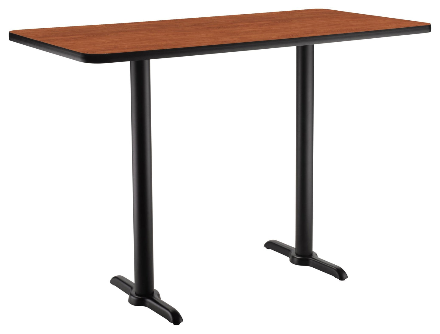 NPS CT23042TB - NPS Cafe Table, 30"x42" Rectangle, "T" Base, 42" Height (National Public Seating NPS-CT23042TB) - SchoolOutlet