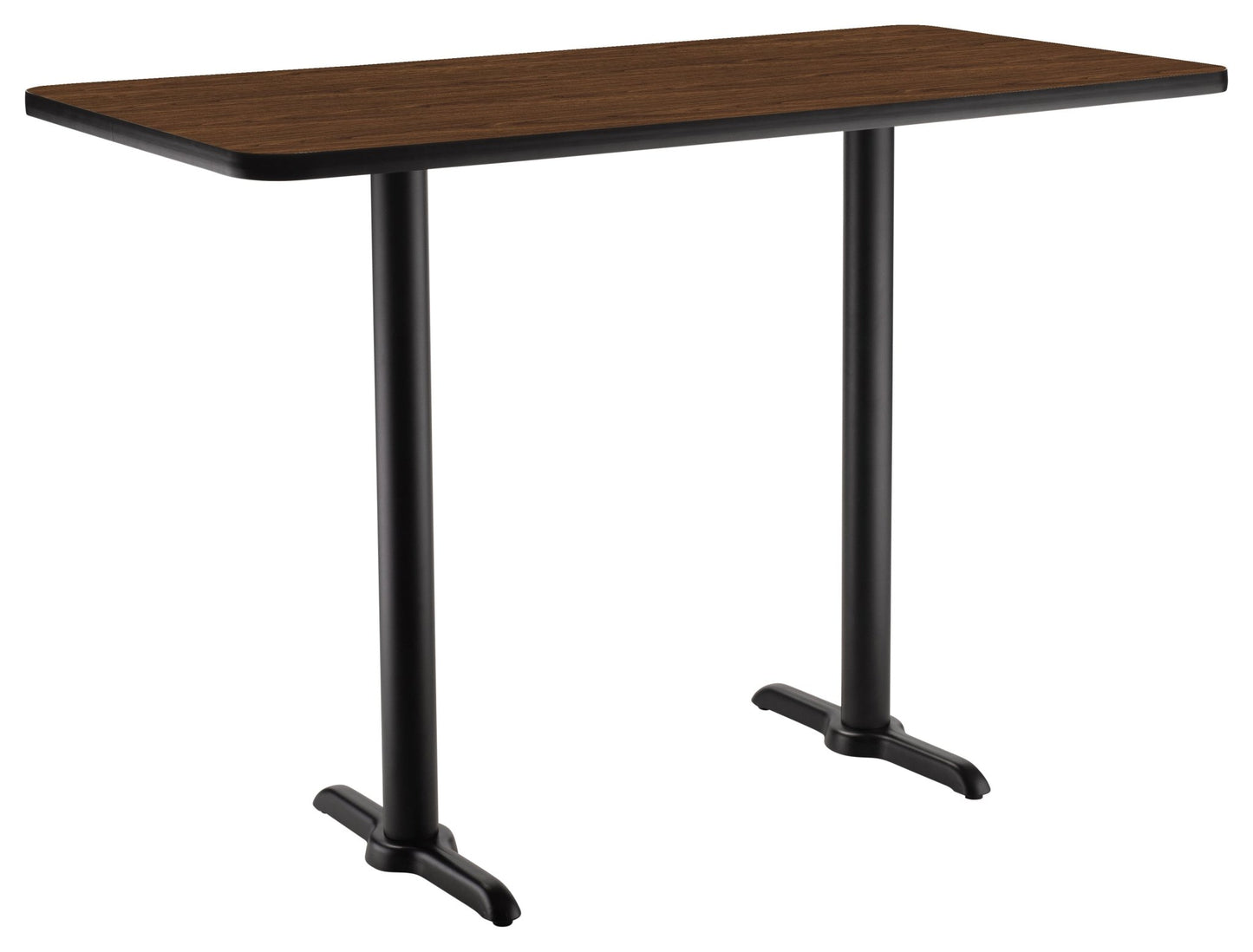 NPS CT23042TB - NPS Cafe Table, 30"x42" Rectangle, "T" Base, 42" Height (National Public Seating NPS-CT23042TB) - SchoolOutlet