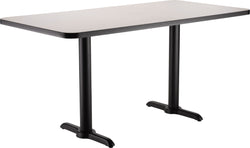 NPS CT23042TD - NPS Cafe Table, 30"x42" Rectangle, "T" Base, 30" Height (National Public Seating NPS-CT23042TD)