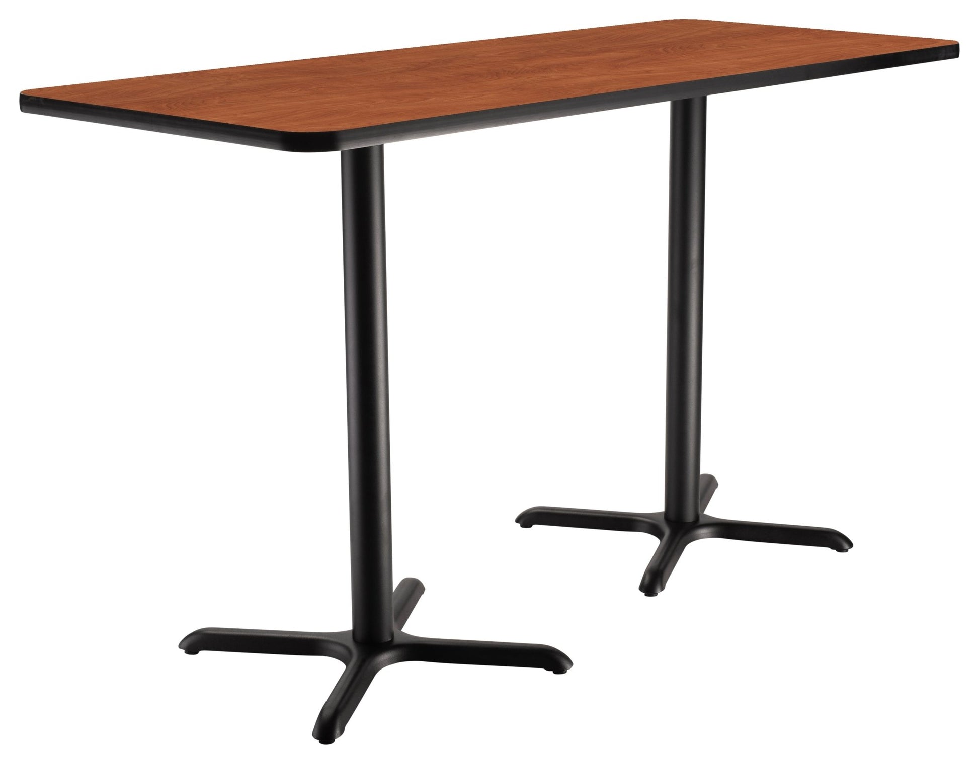 NPS CT23072XB - NPS Cafe Table, 30"x72" Rectangle, "X" Base, 42" Height (National Public Seating NPS-CT23072XB) - SchoolOutlet