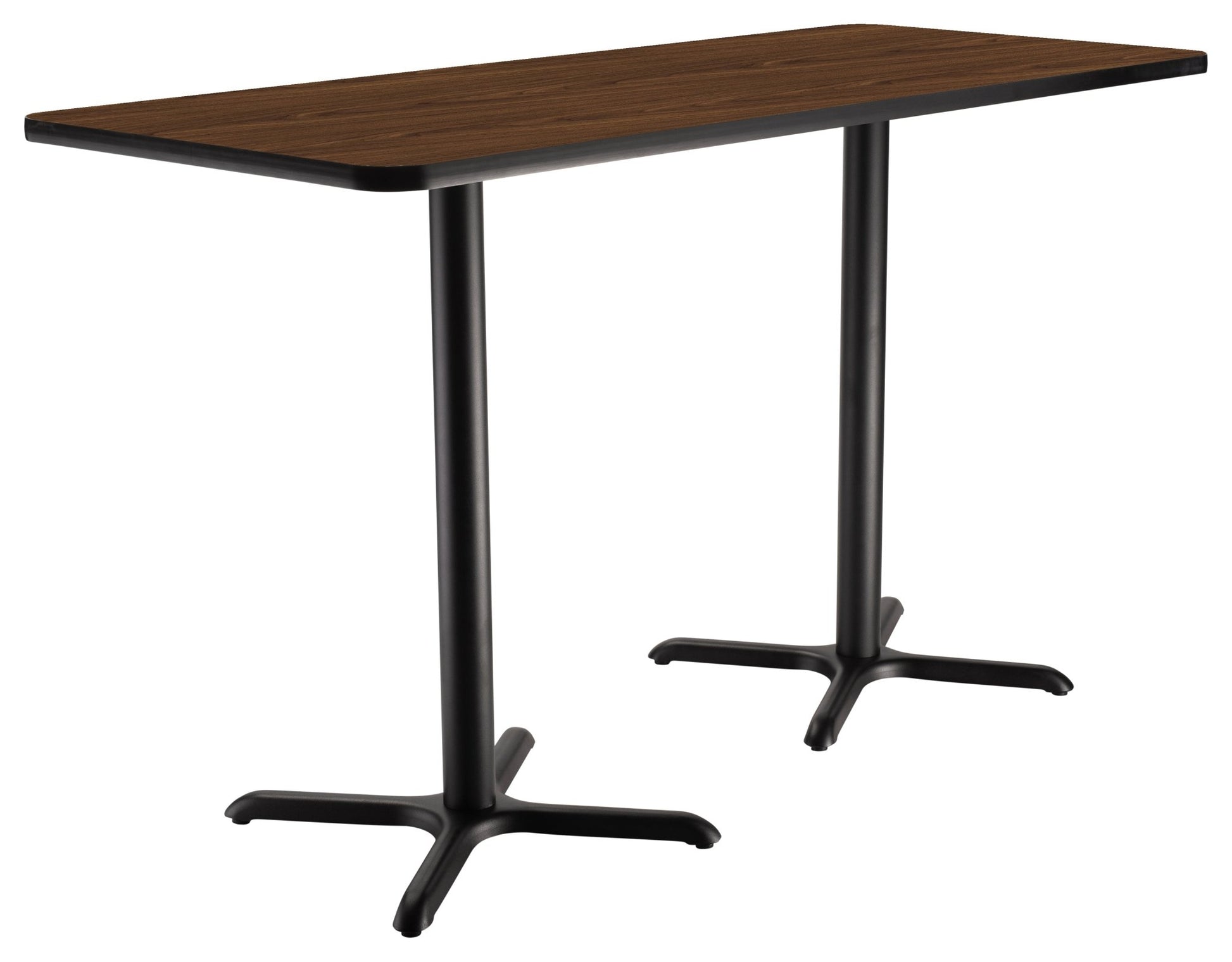 NPS CT23072XB - NPS Cafe Table, 30"x72" Rectangle, "X" Base, 42" Height (National Public Seating NPS-CT23072XB) - SchoolOutlet