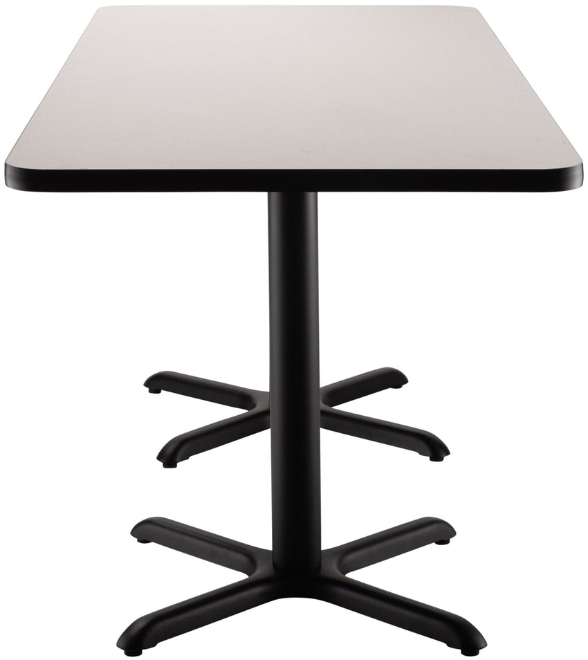 NPS CT23072XD - NPS Cafe Table, 30"x72" Rectangle, "X" Base, 30" Height (National Public Seating NPS-CT23072XD) - SchoolOutlet