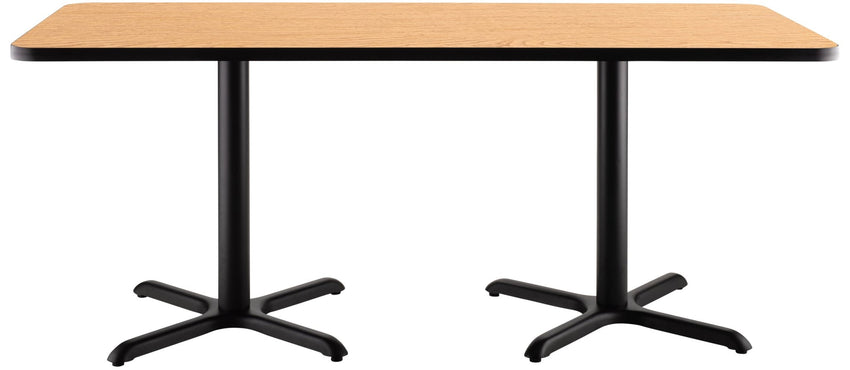 NPS CT23072XD - NPS Cafe Table, 30"x72" Rectangle, "X" Base, 30" Height (National Public Seating NPS-CT23072XD) - SchoolOutlet