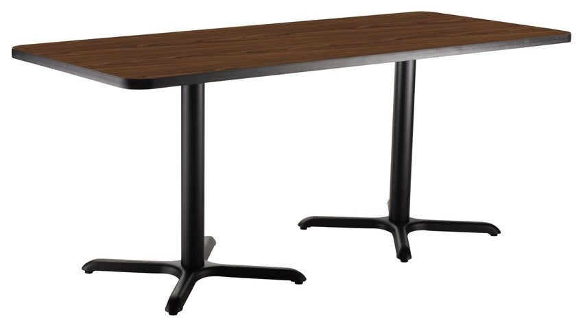 NPS CT23072XD - NPS Cafe Table, 30"x72" Rectangle, "X" Base, 30" Height (National Public Seating NPS-CT23072XD) - SchoolOutlet