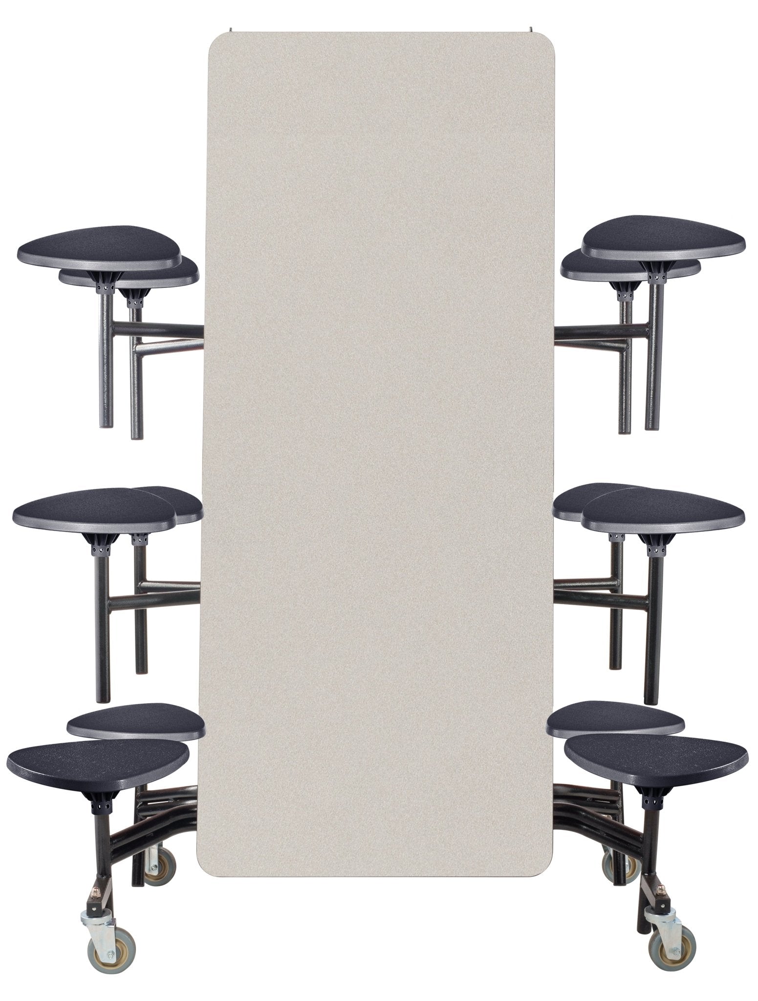 Mobile Cafeteria Lunchroom Stool Table - 30