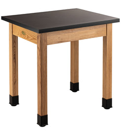 NPS Wood Science Lab Table - 24" x 30" x 30"H (National Public Seating NPS-SLT1-2430)