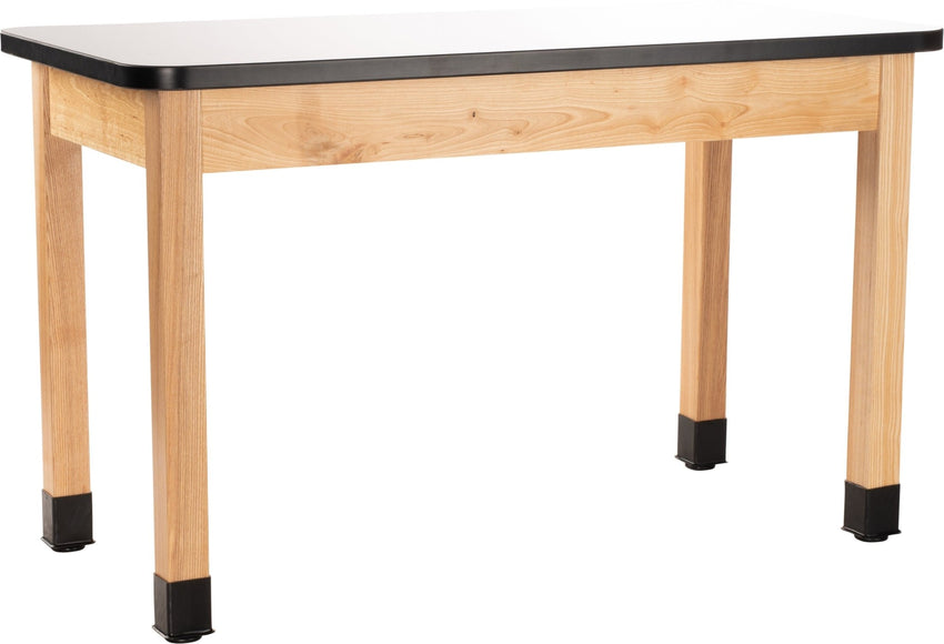 NPS Wood Science Lab Table, 30 x 72 x 30, Whiteboard Top (National Public Seating NPS-SLT1-3072W) - SchoolOutlet