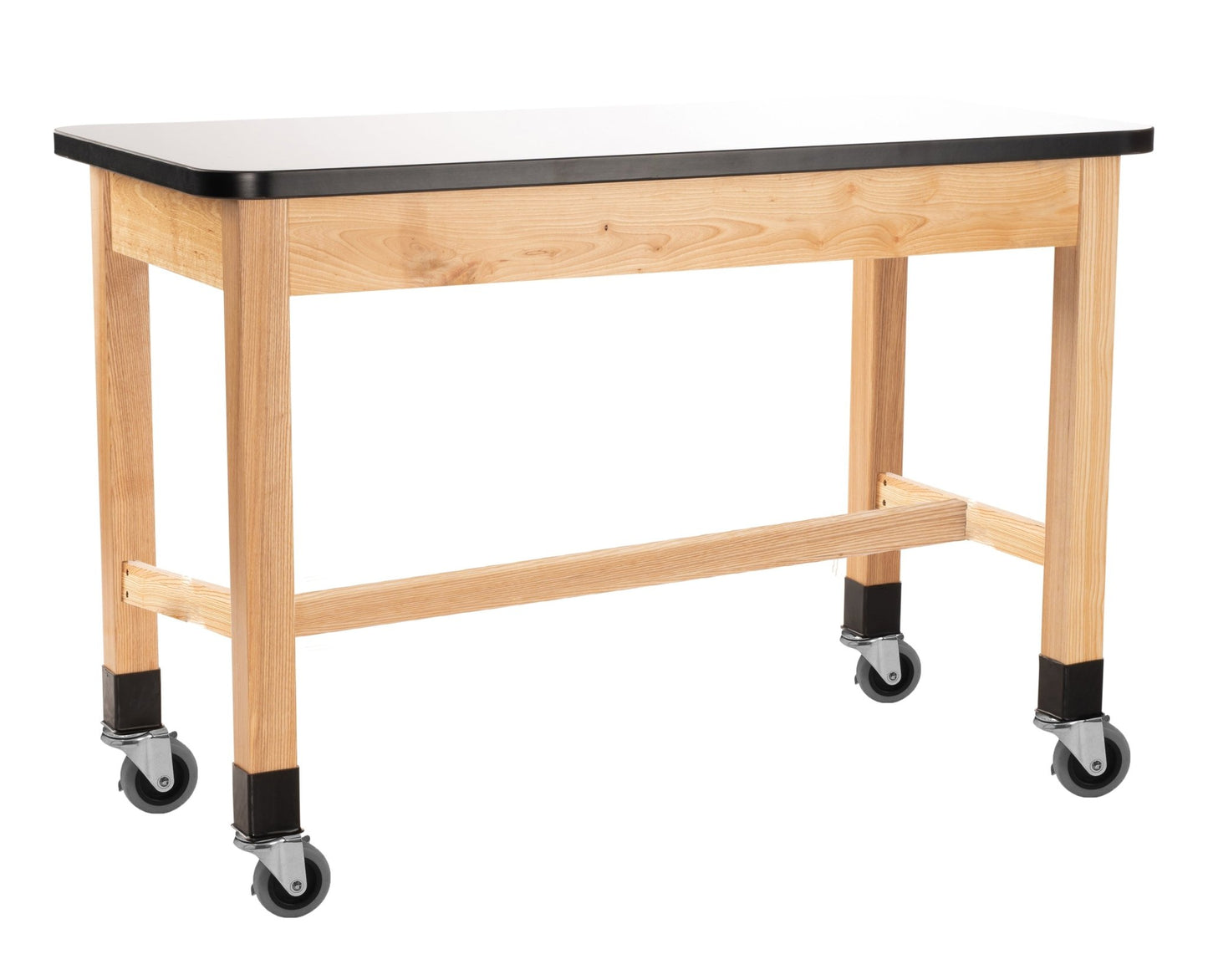 NPS Wood Science Lab Table, 30 x 72 x 30, Whiteboard Top (National Public Seating NPS-SLT1-3072W) - SchoolOutlet