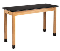 NPS Science Lab Table - High Pressure Laminate Top - Plain Front - 24"W x 60"D (National Public Seating NPS-SLT2-2460H)