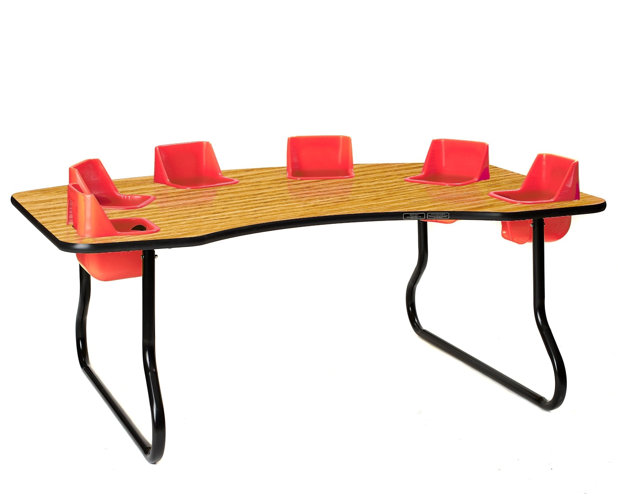 Table with high discount chairs built in