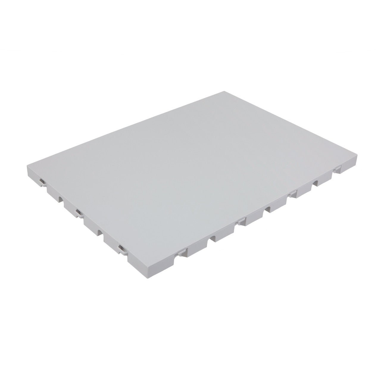 Flooring Tile 18" x 24" with Solid or Drainage Light Gray Surface - SchoolOutlet