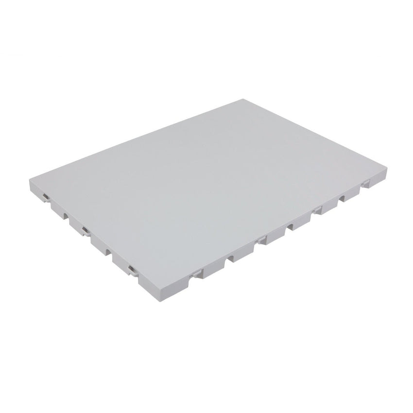 Flooring Tile 18" x 24" with Solid or Drainage Light Gray Surface - SchoolOutlet