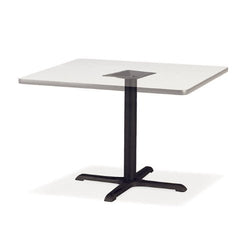 Virco 6682230 - Cafe Table Base only (Top Sold Separately) 22"x30" Diameter, cross-shape black wrinkle, 29" height, (Virco 6682230)