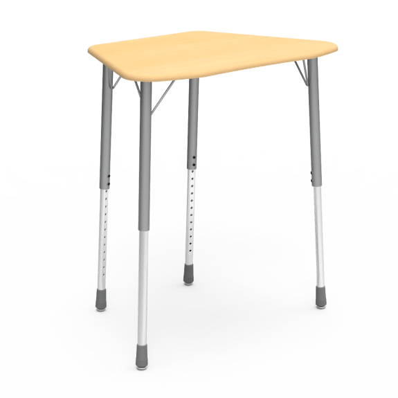 Virco ZOCTM - ZUMA Series Student Desk, Collaborative Shape Hard Plastic  Top for 8-Desk Octagonal Grouping, 22