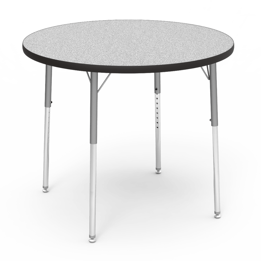 Round Activity Table with Heavy Duty Laminate Top (36" Diameter x 22-30"H) - SchoolOutlet