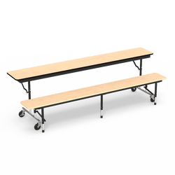 Virco MTC8AEB - 8 Foot Convertible Bench Table - Sure Edge (Virco MTC8AEB)