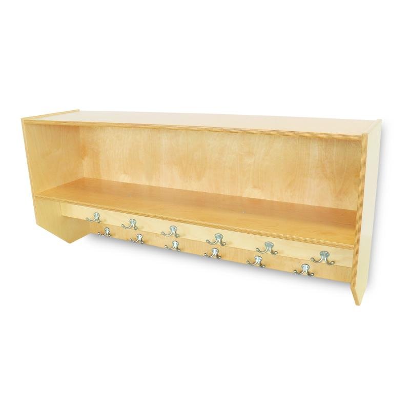 Whitney Brothers Double Row Wall Mounted Coat Rack(Whitney Brothers WHT-WB1056) - SchoolOutlet
